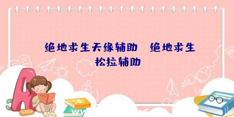 「绝地求生天缘辅助」|绝地求生松拉辅助